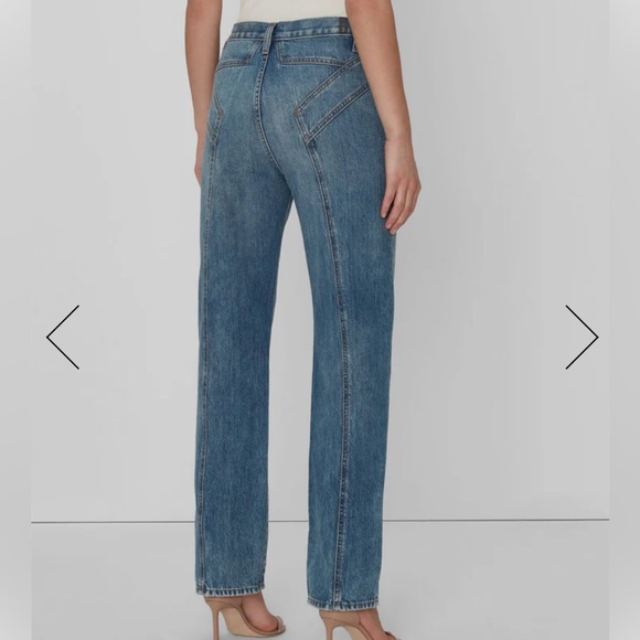 7 For All Mankind Star Panel Easy Straight Jeans NWOT - Picture 4 of 4